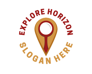 Discovery - Location Magnifying Glass logo design