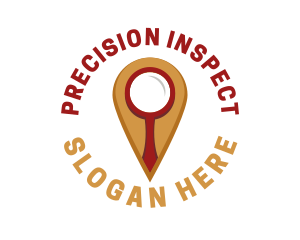 Inspect - Location Magnifying Glass logo design
