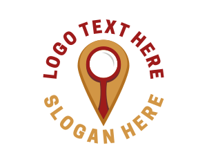 Location Magnifying Glass Logo