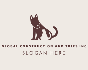Dog Cat Silhouette Logo