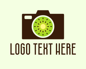 Fruit - Kiwi Camera Photography logo design