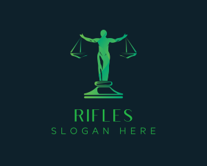 Legal Advice - Human Justice Scale logo design