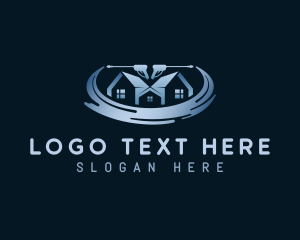 Clean - Disinfection Power Washer logo design