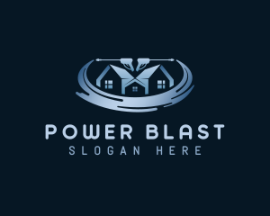 Disinfection Power Washer logo design