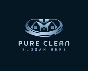 Disinfection Power Washer logo design