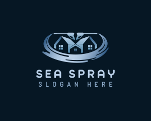 Disinfection Power Washer logo design