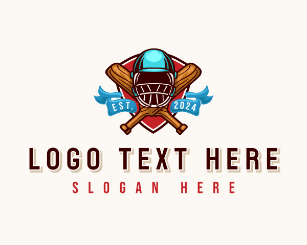Cricket - Helmet Cricket Shield logo design