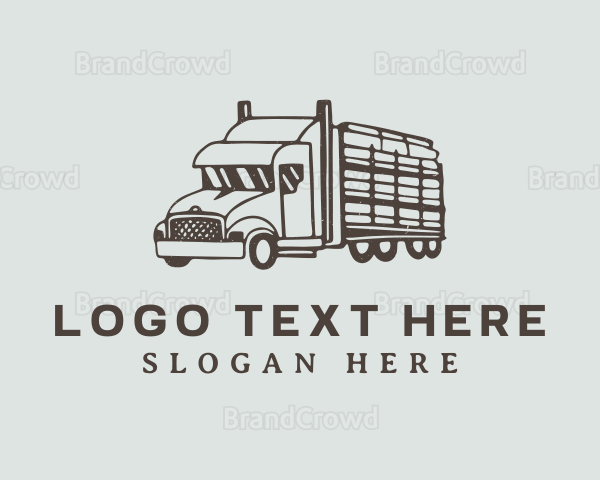Brown Haulage Truck Logo