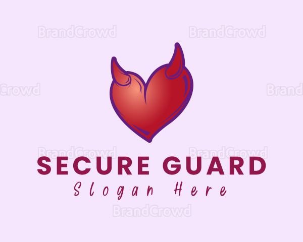 Naughty Horn Heart Logo