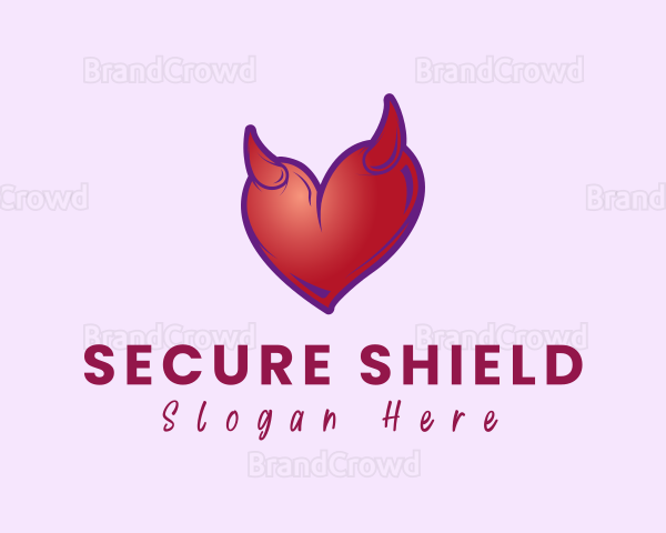 Naughty Horn Heart Logo