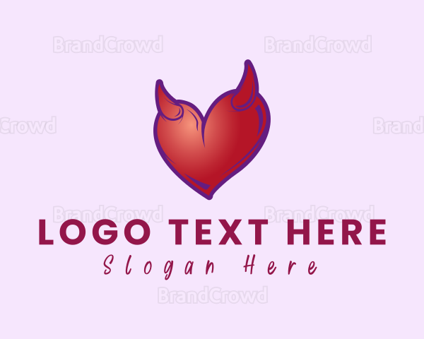 Naughty Horn Heart Logo