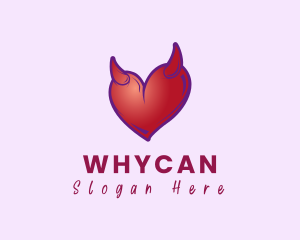 Naughty Horn Heart  Logo