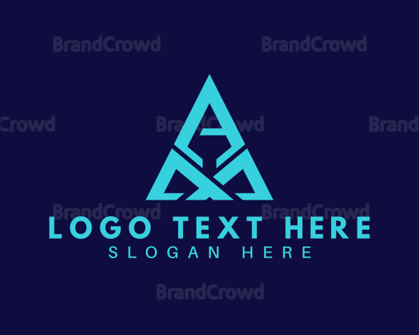 Modern Triangle Business Letter A Logo