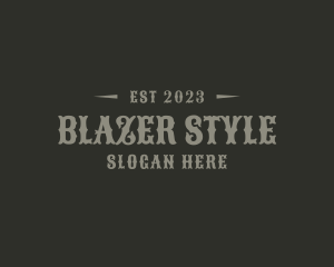 Western Masculine Style logo design