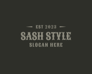 Western Masculine Style logo design