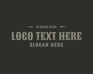 Western Masculine Style Logo