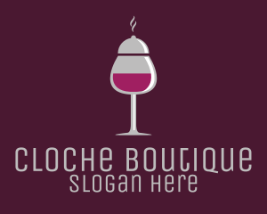 Cloche - Cloche Wine Glass logo design