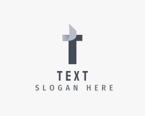 Modern Business Company Letter T logo design