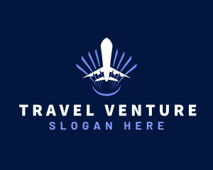 Airplane Flight Travel Logo