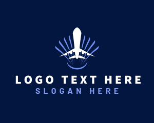 Airplane Flight Travel Logo