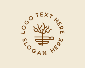 Coffee Farm - Tree Cup Cafe logo design