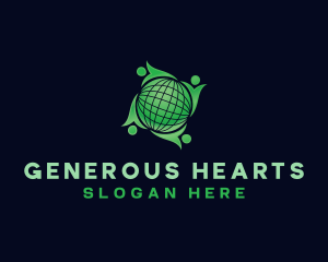 Giving - Globe Community International logo design
