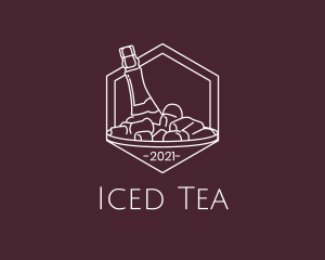 Wine Ice Bucket logo design