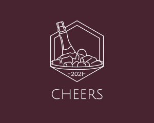 Resto Bar - Wine Ice Bucket logo design