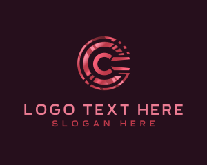 Credit - Crypto Coin Letter C logo design