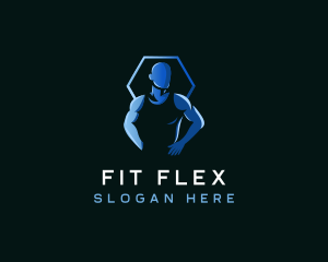 Muscle Fitness Trainer logo design
