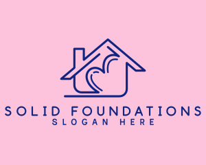 House Heart Shelter logo design