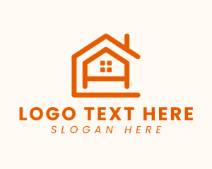 Orange - Home Residence Letter C & A logo design