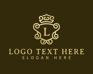 Regal - Elegant Crown Mirror logo design