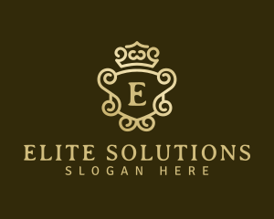 Elegant Crown Mirror logo design