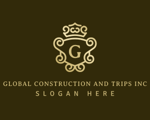 Victorian - Elegant Crown Mirror logo design