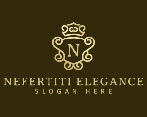 Elegant Crown Mirror logo design