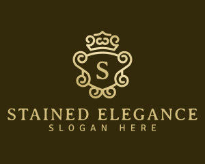 Elegant Crown Mirror logo design