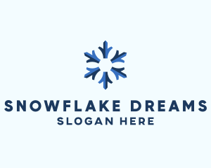 Winter - Snowflake Winter Season logo design