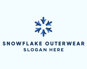 Snowflake Winter Season  logo design