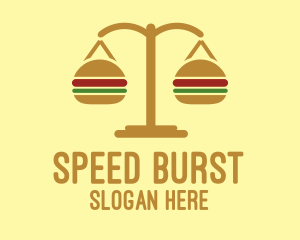 Gold Burger Scale Logo