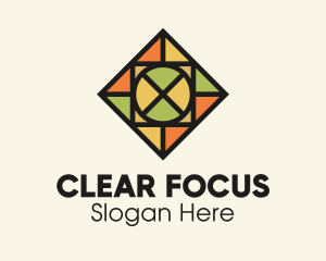 Focus - Stained Glass Radial logo design
