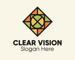 Stained Glass Radial logo design