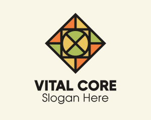 Core - Stained Glass Radial logo design
