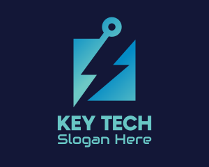 Blue Electrical Energy Tech logo design