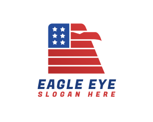 American Eagle Flag logo design