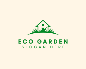 Lawn Mower Garden logo design