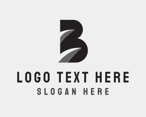 Resort - Wave Swoosh Letter B logo design