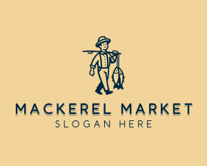 Mackerel - Fisherman Fish logo design