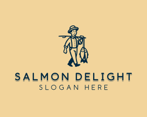 Salmon - Fisherman Fish logo design