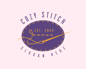 Tailoring Stitch Needle logo design